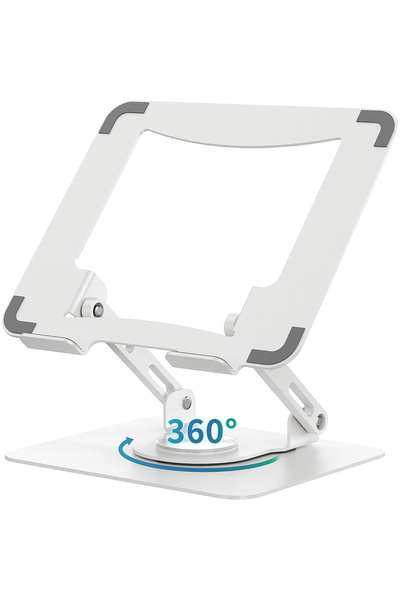 Elindor Suport ergonomic pentru laptop, portabil, reglabil, compatibil cu toa...