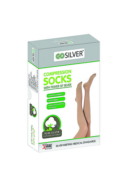 Gosilver Go Silver Knee High, Compression Socks (18-21 mmHG) Closed Toe Short...