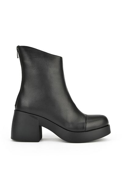 Ziya , Women's Genuine Leather Boots 1531050Z26105358K Black