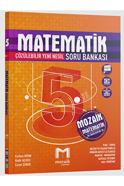 Evrensel İletişim Yayınları 5.Sınıf Mozaik Matematik Soru Bankası / Çözülebil...