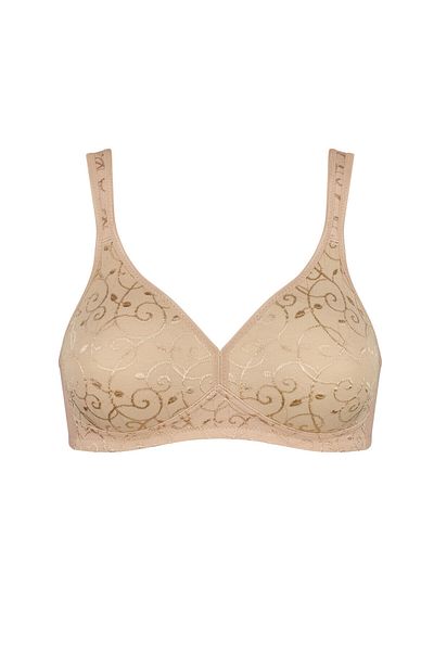 Triumph Sutien Elegant Cotton, fara armatura, Triumph, 80B EU, bej deschis