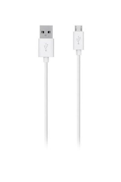 rexa كابل شحن ومزامنة MicroUSB مقاوم للتشابك - أبيض/فضي