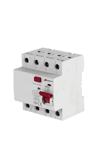 Mutlusan 40A 4 KUTUP 30 MA KAÇAK AKIM KORUMA RÖLESİ