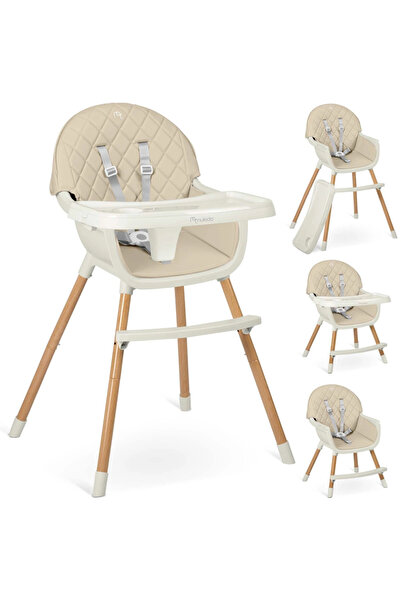 NUKIDO Scaun de masa multifunctional 3in1 pentru copii cu masuta reglabila si...