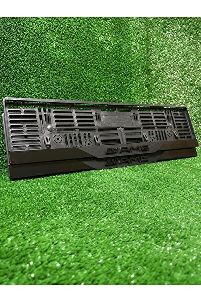 PP Pleksi Otomobil Plakalık Dubai Model Mercedes AMG Siyah Logolu Plakalık Uy...