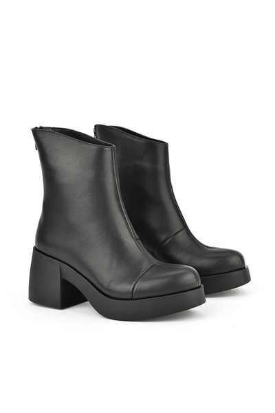 Ziya , Women's Genuine Leather Boots 1531050Z26105358K Black