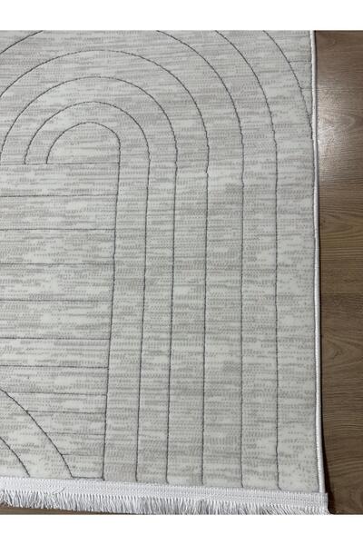 Zigana SARAR MODA RUBY HALI Saçaklı Çerçeve Desenli Salon,Oturma,Mutfak Modern Dokuma Halısı