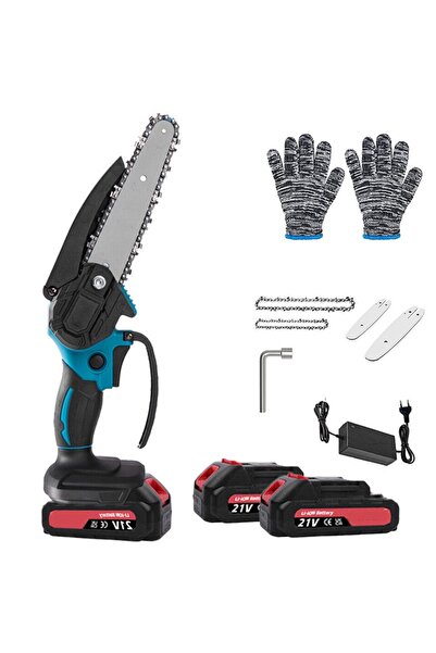 OEM Fierastraie cu lant, 21V, 4''+6'', 2 acumulatori, taiere eficienta, usor ...