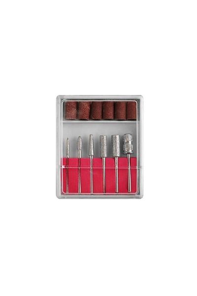 Lila Rossa Set de 6 capete de șlefuire pentru burghiu electric de manichiură