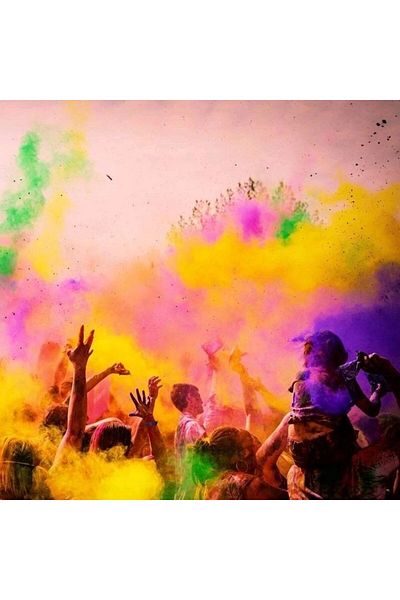 PROCART Pudră neon UV Holi FX, colorată, 500 g Roșu