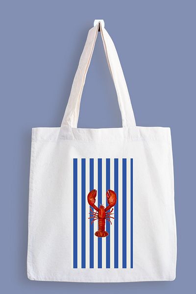 designedfy Lobster Printed Cloth Bag, Tote Bag