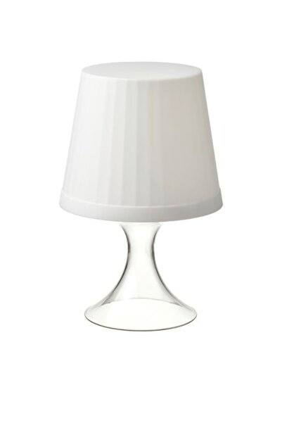 IKEA Lampan led li masa lambası, pilli, beyaz, 24cm