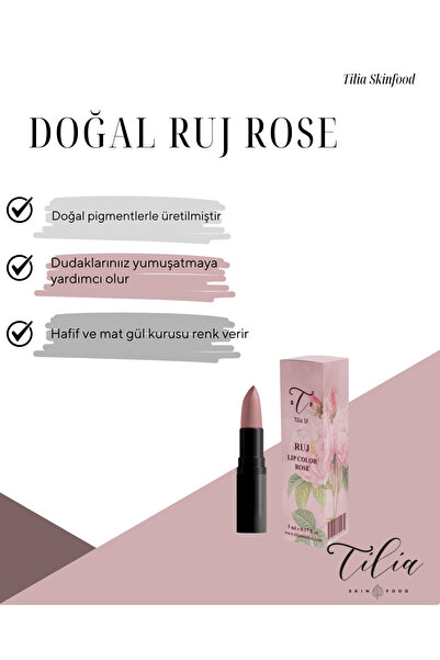 Tilia Skinfood DOĞAL RUJ ROSE