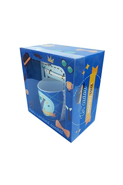 OEM Ceramic Mug with Spoon and Lid, Dedicated for Godchild, 17 x 18 cm