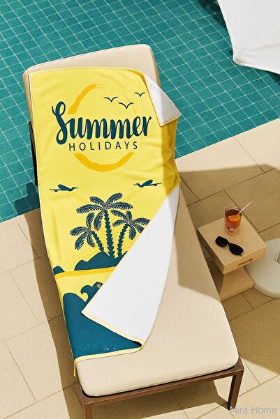 ALPACO Seadream Tropical Patterned Beach Towel 70X140 cm Summer Holiday
