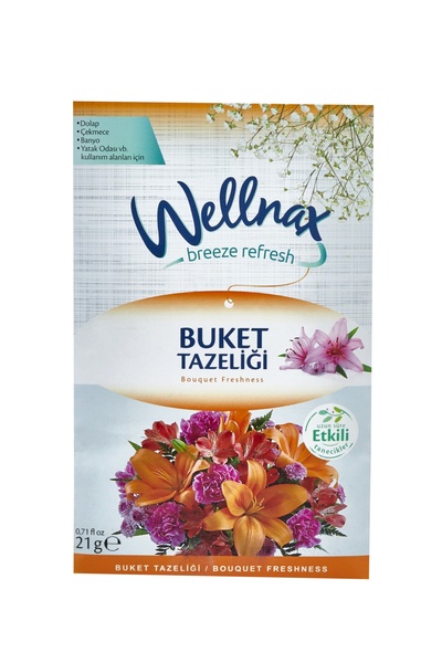 Wellnax ( 5 ADET ) BUKET TAZELİĞİ | Dolap Ve Çekmece Kokusu | Rutubet Önleyici Kese, Askılı Dolap Kokusu