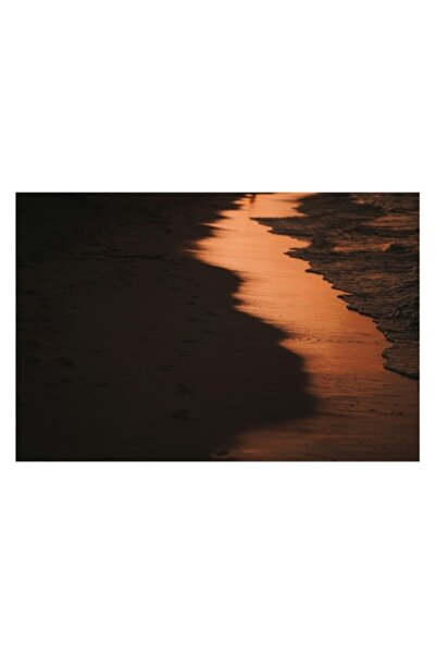 OEM Tablou Canvas, "Reflexia apusului pe malul marii", 90 x 50cm