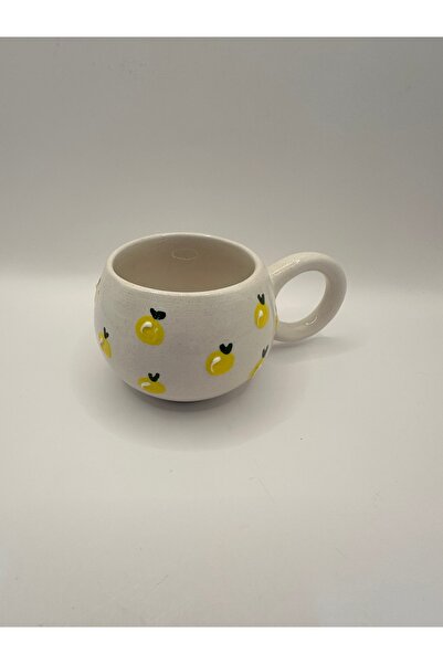 DİA HANDMADECOR LİMONLU SERAMİK KUPA