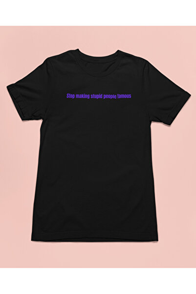 Bumeta Oprește-te să faci celebrități din oameni stupidi Tricou unisex violet