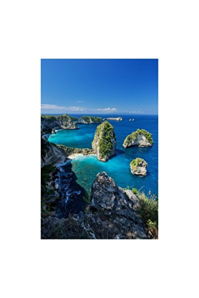 OEM Tablou pe pânză, „Stâncile maiestuoase ale oceanului albastru”, multicolo...
