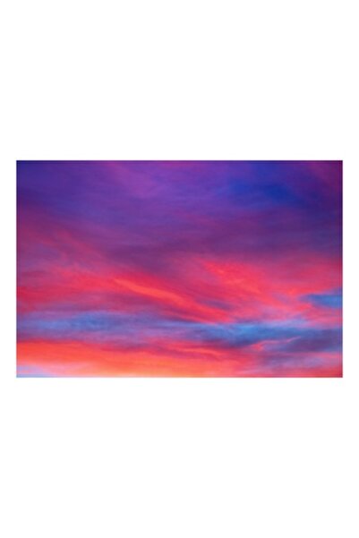 OEM Pictură pe pânză, „Cer în culorile apusului”, roz, albastru, violet