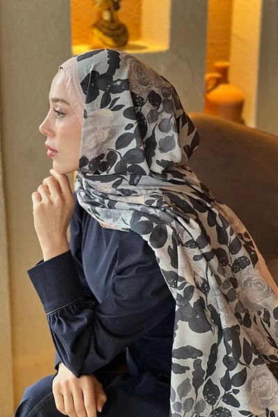 Tesettür Diyarı Verd Pattern Lina Shawl