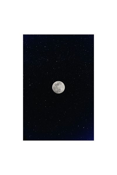 OEM Tablou Canvas, "Luna plina intr-un cer instelat", 39 x 54cm