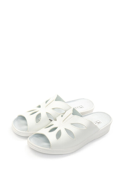 Tellus Leather medical clogs 74-08, White