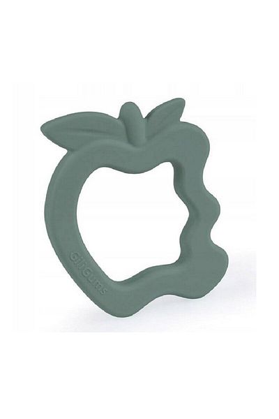 GiliGums Teething ring, Giligums, Apple, For gum massage, Silicone, BPA free, 3 months+, Turquoise