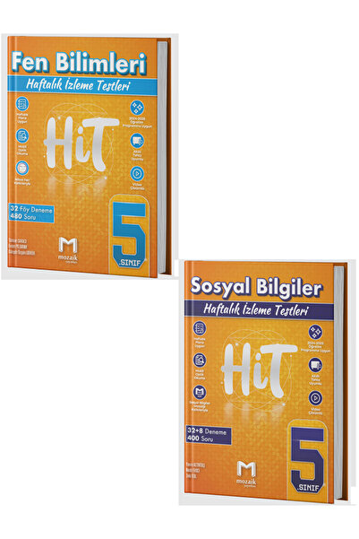 Evrensel İletişim Yayınları 5.Sınıf Mozaik HİT Fen Bilimleri + Sosyal Bilgile...