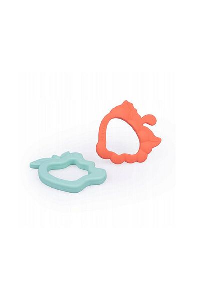 GiliGums Teething ring set, Giligums, Fruit, For gum massage, Silicone, BPA free, 3 months+