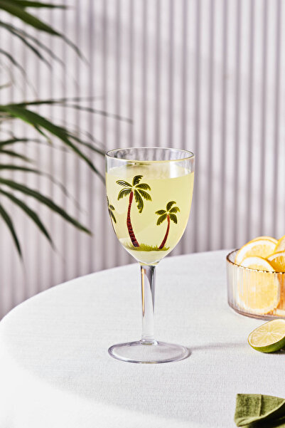 Karaca Palmera Akrilik Kadeh 420 ml Şeffaf