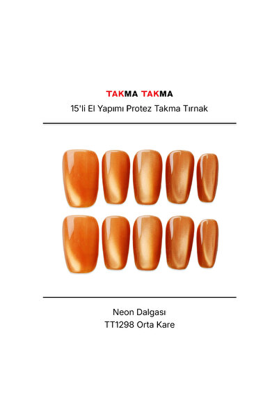 Takma Takma 15'li Ten Rengi Orta Kare TT1298 Tekrar Kullanılabilir El Yapımı ...