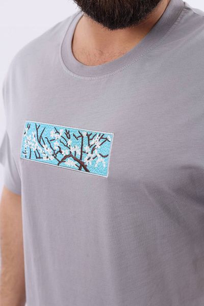 STOCX Men's Black T-Shirt – Embroidered Chest Detail Design