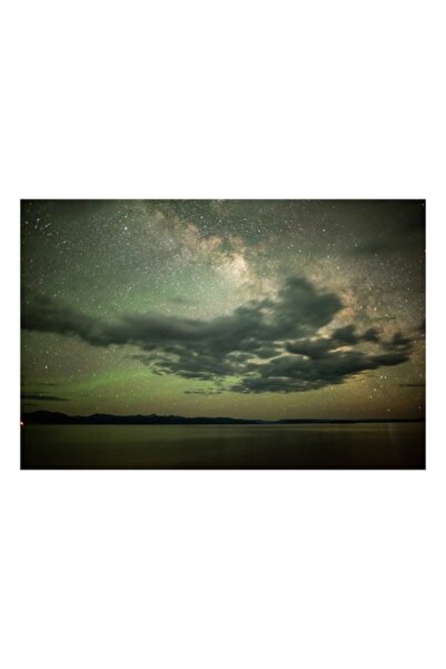 OEM Tablou Canvas, "Dansul norilor sub Calea Lactee", Norii, Stele, Cer, Gala...