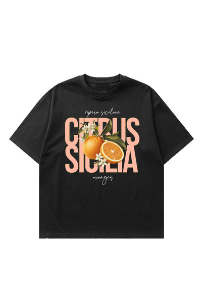 Premium Baskılı Sicilian Oversize T-shirt