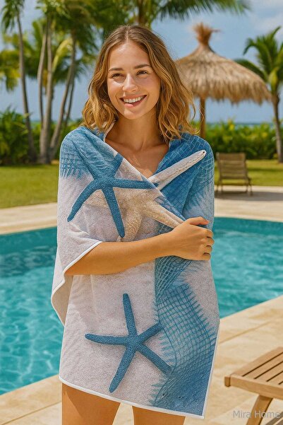 ALPACO Seadream Tropical Patterned Beach Towel 70X140 cm Starfish