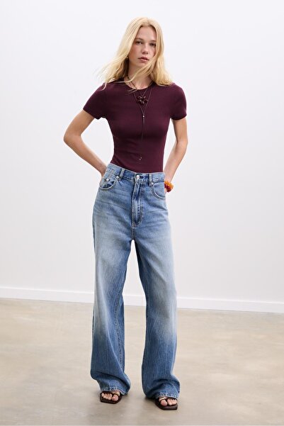 Stradivarius Basic bisiklet yaka body