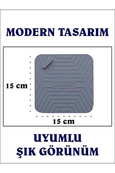 COZLEY Kötü Koku Önleyici Set Silikon Mat ve Mango Kokulu Lavabo Koku Giderici Süzgeç Evye Süzgeci