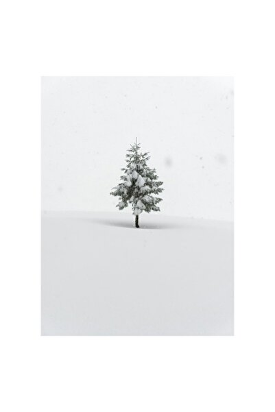 OEM Pictură pe pânză „Singurătatea unui copac sub zăpadă”, 100 x 150 cm