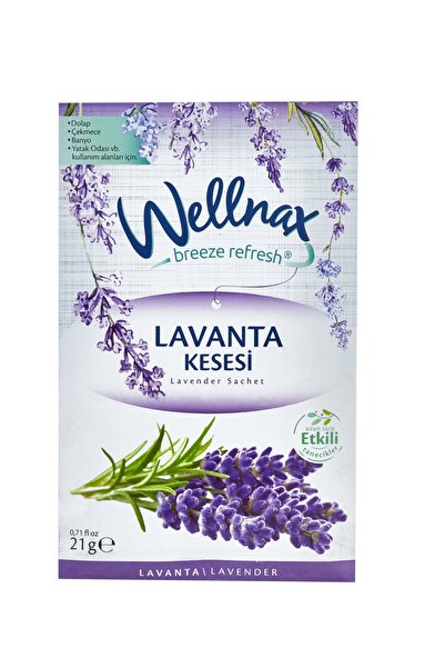 Wellnax ( 5 ADET ) LAVANTA KESESİ | Dolap Ve Çekmece Kokusu | Rutubet Önleyici Kese, Askılı Dolap Kokusu