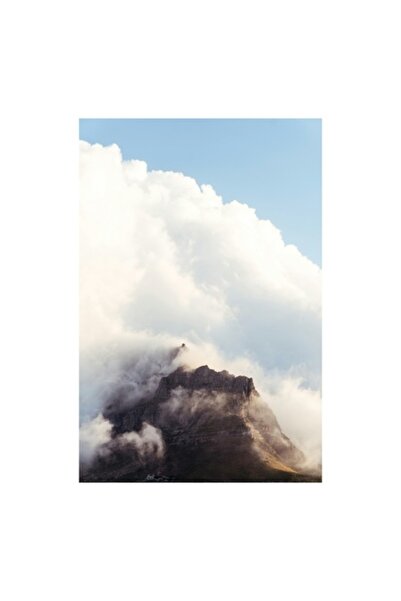 OEM Tablou Canvas, "Norii danseaza peste munte semet", 100 x 100cm