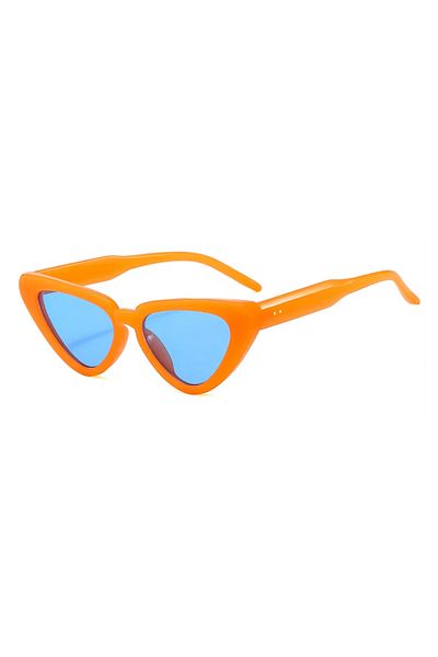 Toz Vintage Zorath down Frame Blue Glass Vintage & Retro Unisex Cat Sunglasses