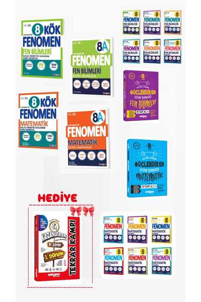 Fenomen Yayıncılık FENOMEN YAYINLARI 8.SINIF FEN BİLİMLERİ-MATEMATİK FASİKÜL+...