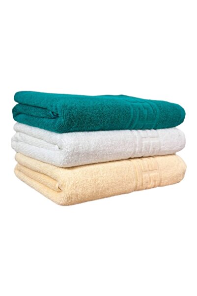 OEM Set 3 Towels - Cotton, Greek Border, 500g/m², 70x140cm, Multicolor