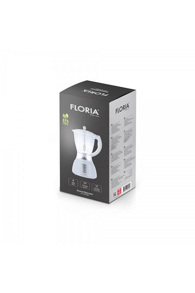 Floria Blender de masă, putere 300W, capacitate 1.5L, 3 viteze, funcție pulse, alb / ZLN 3081