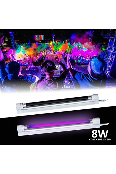 PROCART Lampă UV cu lumină neagră cu stativ, neon T5, putere 8W