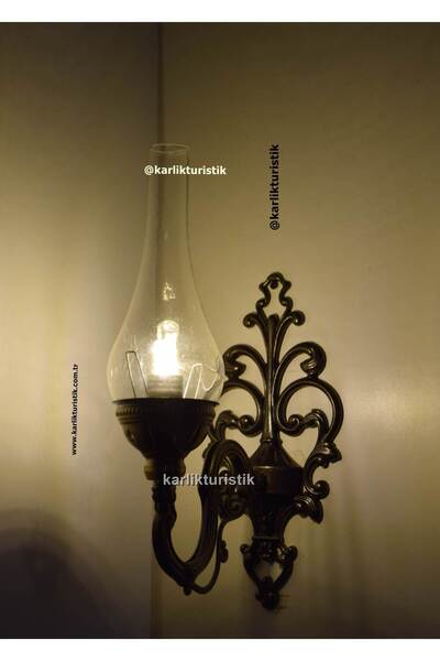 karlıkturistik Ev, Otel ve Restoran Dekoru İçin Otantik Gaz Lambası Tarzında Elektrikli Duvar Aplik