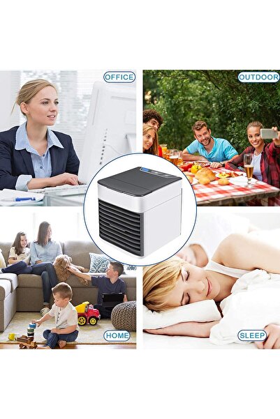 Generic Personal Air Conditioner, Quiet USB Air Cooler with 3-Speed, Mini Air Conditioner with LED