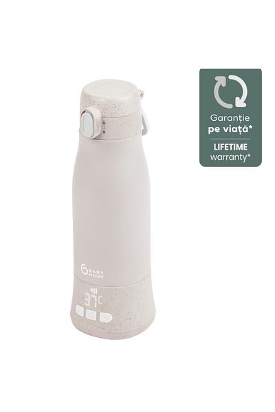 Babymoov Încălzitor de biberon portabil și reîncărcabil Moov & Feed, bej mineral
